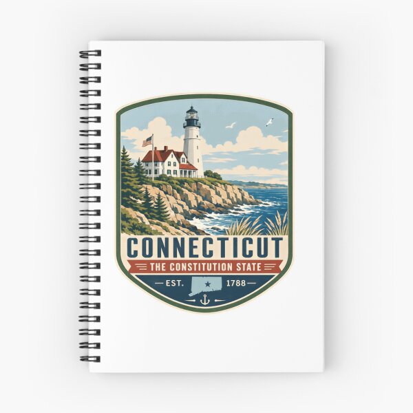 Item preview, Connecticut The Constitution State Est 1788 State Pride Lighthouse Travel Souvenir designed and sold by Simsimah26Parks.