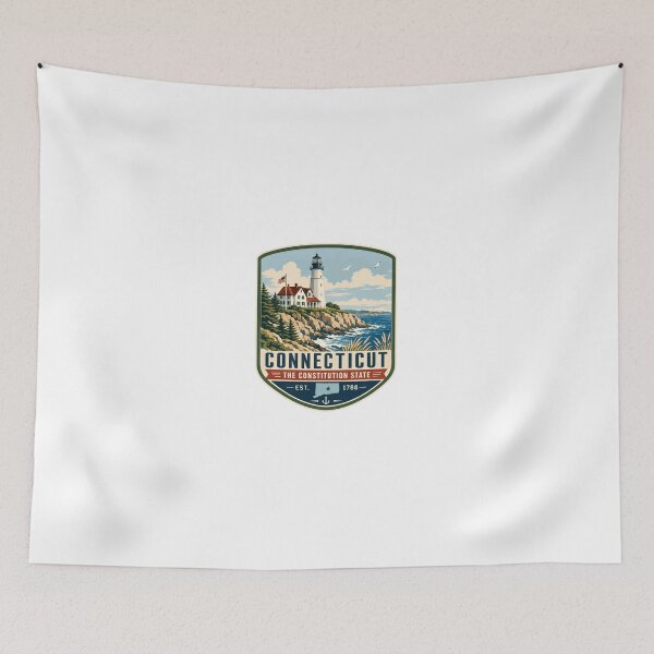 Item preview, Connecticut The Constitution State Est 1788 State Pride Lighthouse Travel Souvenir designed and sold by Simsimah26Parks.