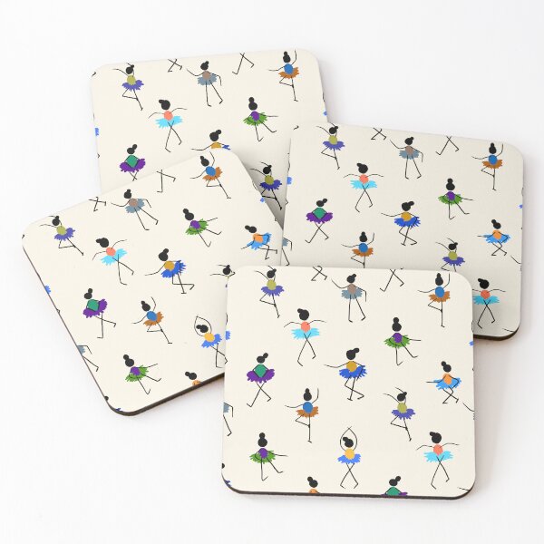 Item preview, Colorful Ballet Dancers Pattern designed and sold by WenjuanArt.