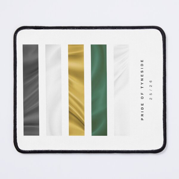 Item preview, ‘Pride of Tyneside’ 25/26 Football Kit Hue Palette - Black & White designed and sold by The Colourful Game.