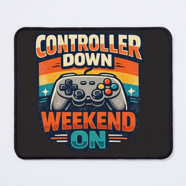 Item preview, Controller Down Weekend On Funny Retro Gamer Design designed and sold by GiftLore Studio.
