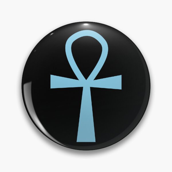 Item preview, Sky Blue Ankh Symbol Minimalist Silhouette Graphic designed and sold by pattern-archive.
