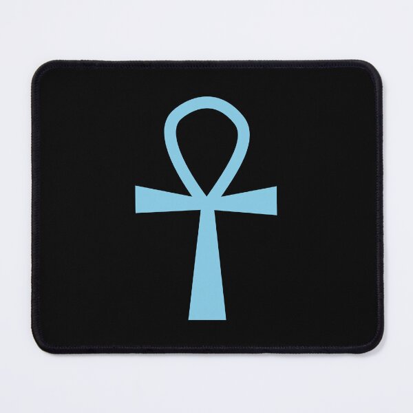 Item preview, Sky Blue Ankh Symbol Minimalist Silhouette Graphic designed and sold by pattern-archive.
