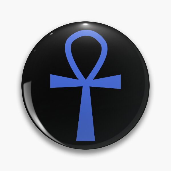 Item preview, Royal Blue Ankh Symbol Minimalist Silhouette Graphic designed and sold by pattern-archive.