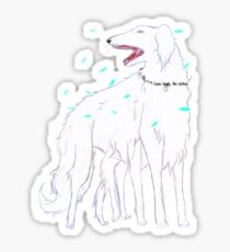 A Seven Legged Dog with Many Eyes Sticker