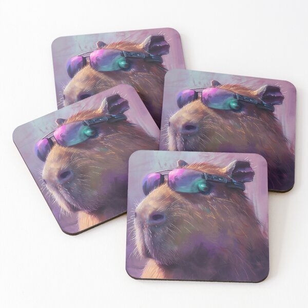 Item preview, Cool Capybara with Sunglasses Digital Art designed and sold by AniDragonfly.