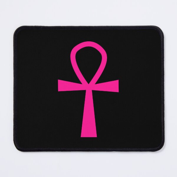 Item preview, Hot Pink Ankh Symbol Minimalist Silhouette Graphic designed and sold by pattern-archive.