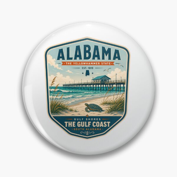 Item preview, Alabama The Yellowhammer State Est. 1819 Gulf Shores The Gulf Coast South Alabama Travel Vacation Souvenir designed and sold by Simsimah26Parks.