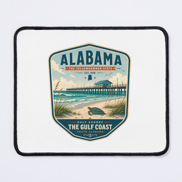 Item preview, Alabama The Yellowhammer State Est. 1819 Gulf Shores The Gulf Coast South Alabama Travel Vacation Souvenir designed and sold by Simsimah26Parks.