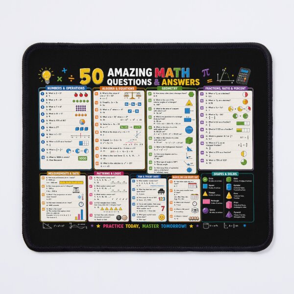 Item preview, Math Questions & Answers designed and sold by MKDSN.