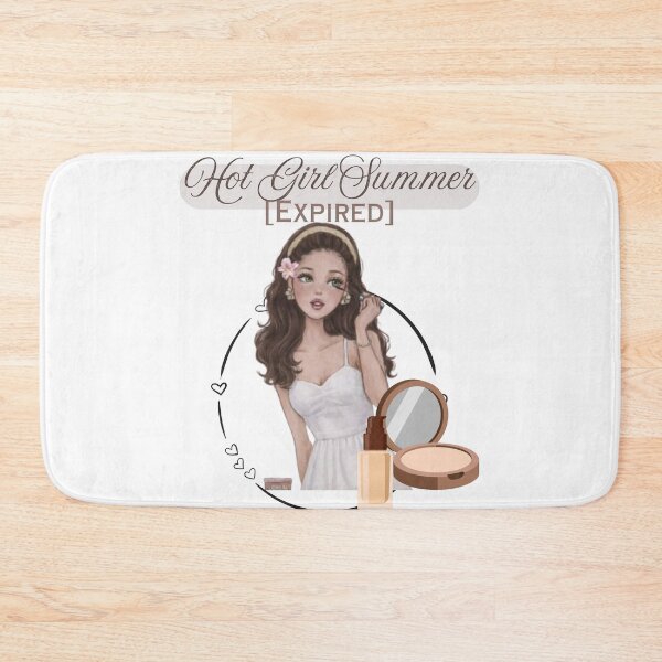 Item preview, Hot Girl Summer Expired Sticker | Funny Introvert Girl Aesthetic | Cozy Makeup & Self Care Meme | Soft Girl Digital Art designed and sold by ravenRM.