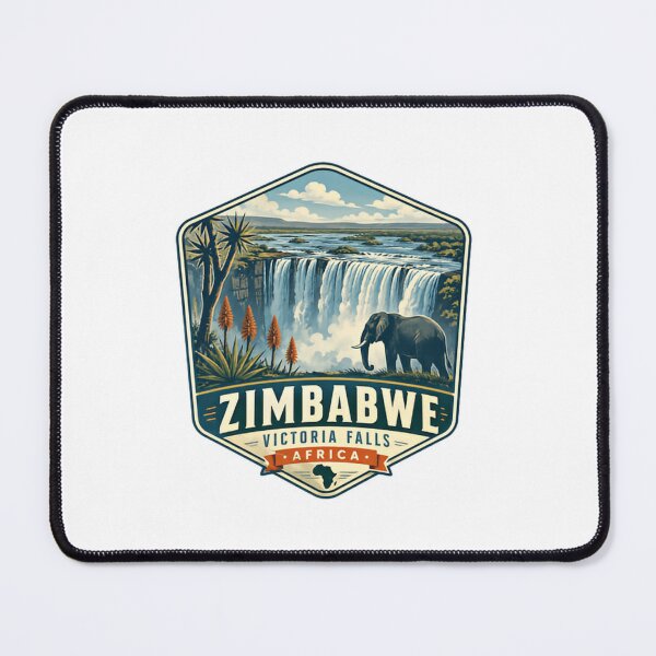 Item preview, Zimbabwe Victoria Falls Africa Travel Destination Elephant designed and sold by Simsimah26Parks.