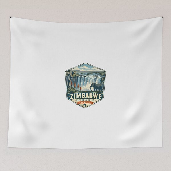 Item preview, Zimbabwe Victoria Falls Africa Travel Destination Elephant designed and sold by Simsimah26Parks.