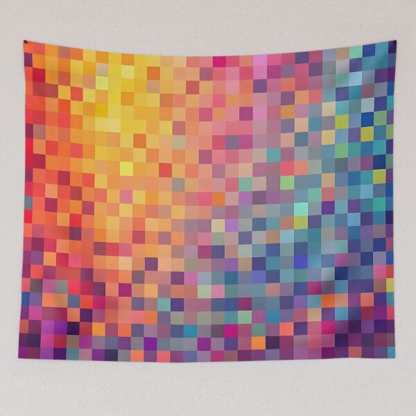 Item preview, Colorful Pixel Mosaic designed and sold by shelteredinside.