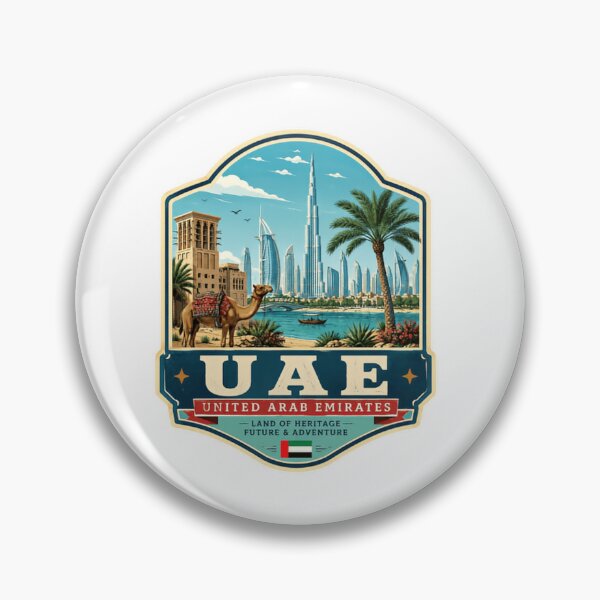 Item preview, UAE United Arab Emirates Land Of Heritage - Future & Adventure Travel Souvenir designed and sold by Simsimah26Parks.