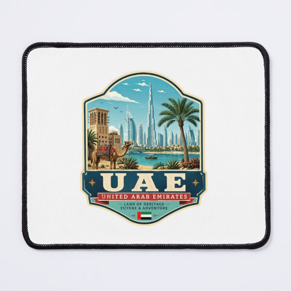 Item preview, UAE United Arab Emirates Land Of Heritage - Future & Adventure Travel Souvenir designed and sold by Simsimah26Parks.