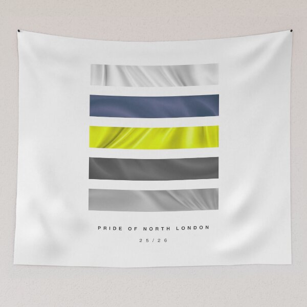 Item preview, ‘Pride of North London’ 25/26 Football Kit Hue Palette - White & Navy designed and sold by The Colourful Game.