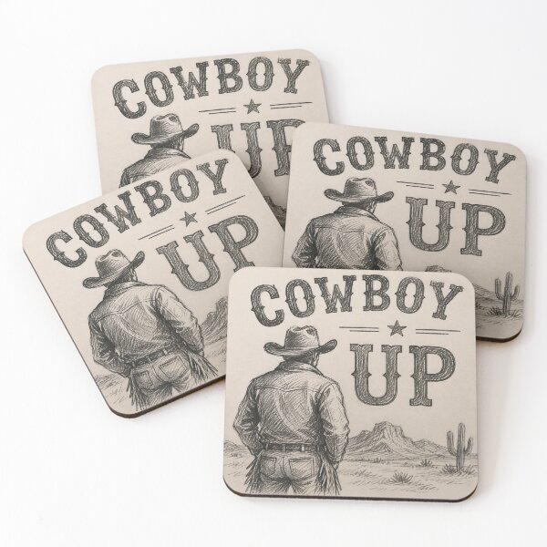 Item preview, Vintage Cowboy up poster designed and sold by Andyt.