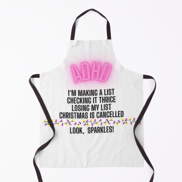 Item preview, ADHD Christmas 'I'm making a list, checking it thrice...' designed and sold by Imagine Ink Design Studio.