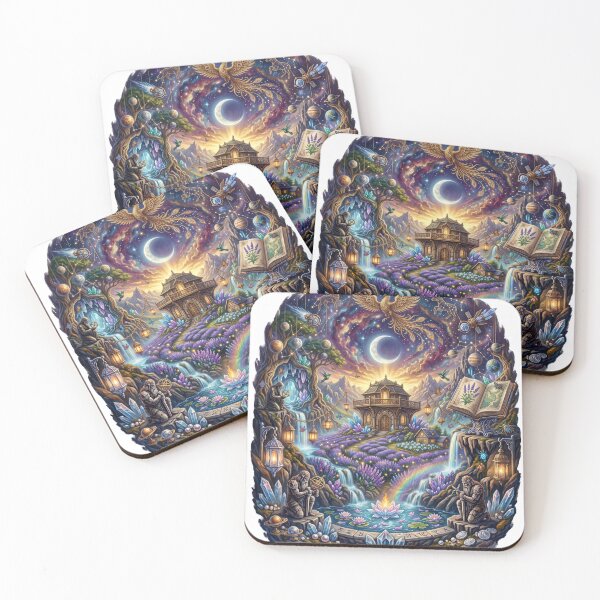 Item preview, Celestial Sanctuary | Mystic Temple of the Cosmic Phoenix designed and sold by Origamoart.