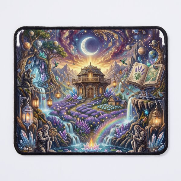 Item preview, Celestial Sanctuary | Mystic Temple of the Cosmic Phoenix designed and sold by Origamoart.
