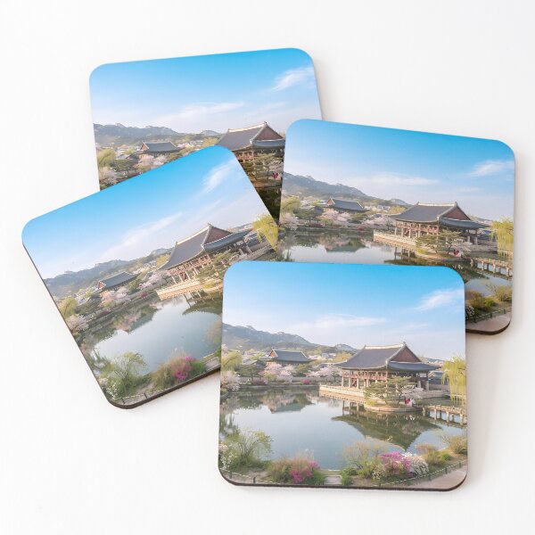 Item preview, Gyeongbokgung Palace in Spring - Cherry Blossoms and Royal Heritage in Korea designed and sold by SOOstudio73.