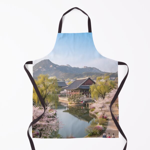 Item preview, Gyeongbokgung Palace in Spring - Cherry Blossoms and Royal Heritage in Korea designed and sold by SOOstudio73.
