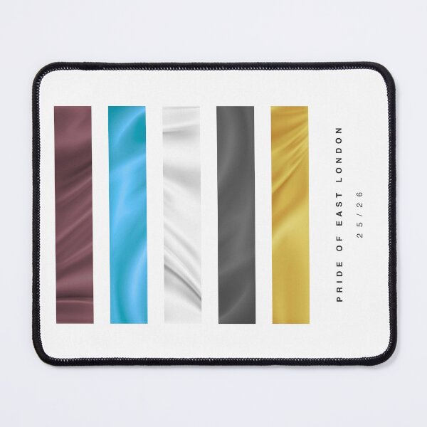 Item preview, ‘Pride of East London’ 25/26 Football Kit Hue Palette - Claret & Blue designed and sold by The Colourful Game.