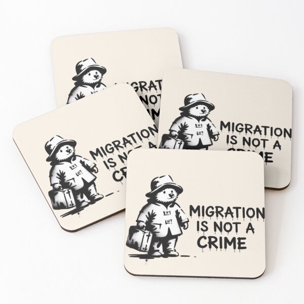 Item preview, Banksy - Migration is not a crime designed and sold by 123ks.