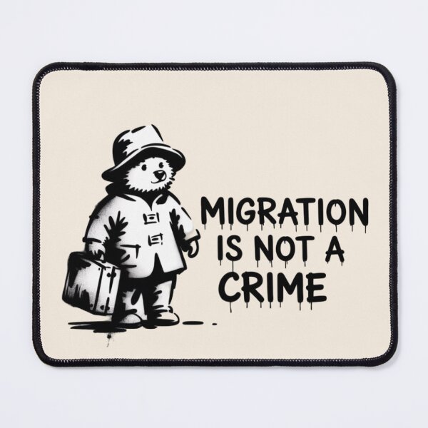 Item preview, Banksy - Migration is not a crime designed and sold by 123ks.