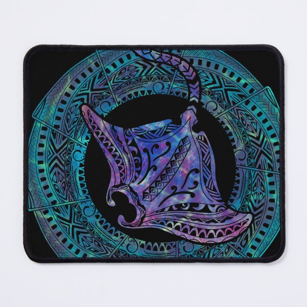 Item preview, Polynesian Tribal Manta Ray Badge — Cosmic Oceanic Graphic designed and sold by sunnthreads.