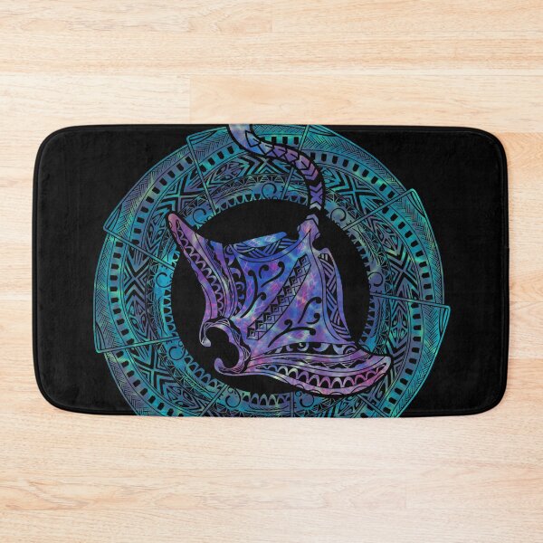 Item preview, Polynesian Tribal Manta Ray Badge — Cosmic Oceanic Graphic designed and sold by sunnthreads.