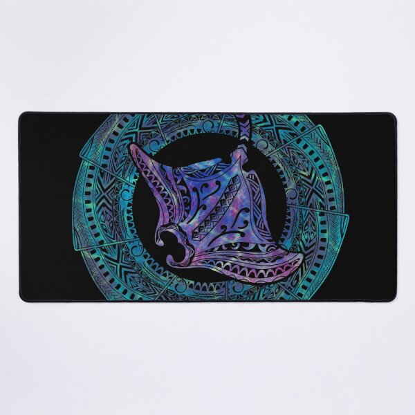 Item preview, Polynesian Tribal Manta Ray Badge — Cosmic Oceanic Graphic designed and sold by sunnthreads.