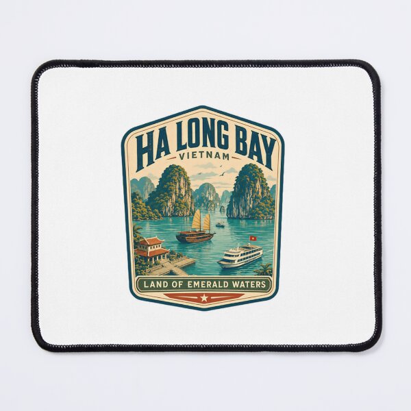 Item preview, Ha Long Bay Vietnam Land Of Emerald Waters Travel Explorer Souvenir designed and sold by Simsimah26Parks.