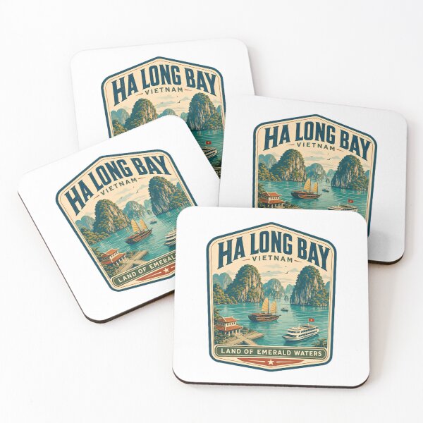 Item preview, Ha Long Bay Vietnam Land Of Emerald Waters Travel Explorer Souvenir designed and sold by Simsimah26Parks.