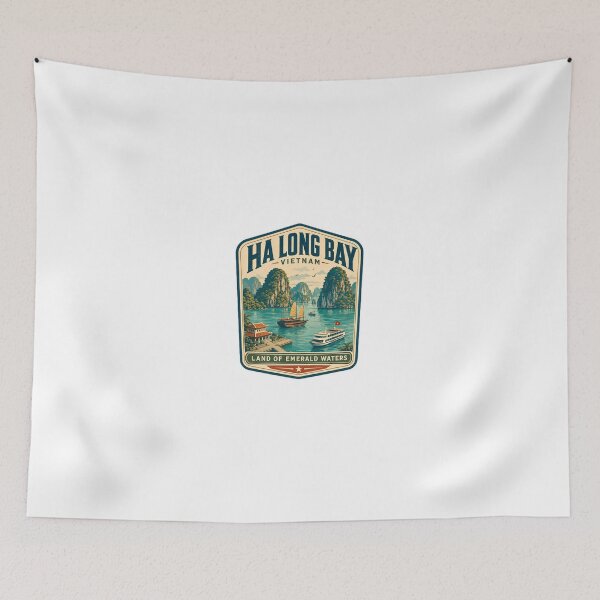 Item preview, Ha Long Bay Vietnam Land Of Emerald Waters Travel Explorer Souvenir designed and sold by Simsimah26Parks.