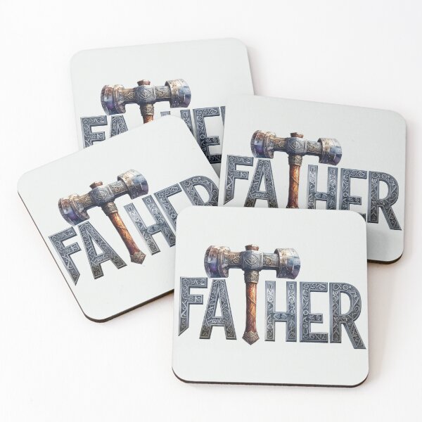 Item preview, Viking Father Text with Hammer designed and sold by LiskoDesign.