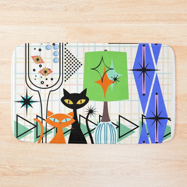 Item preview, Mid Century Modern Atomic Cats designed and sold by Visual Vestibule.