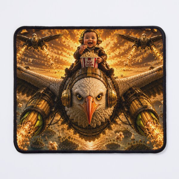 Item preview, Peace Popcorn Eagle – Funny animal motif designed and sold by JBXDesigner.