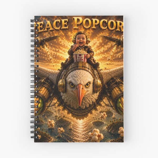 Item preview, Peace Popcorn Eagle – Funny animal motif designed and sold by JBXDesigner.