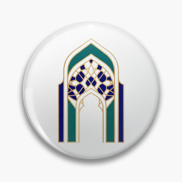 Item preview, Luxury Gold Islamic Archway - Geometric Moroccan Door Vector Art designed and sold by Dzblack.