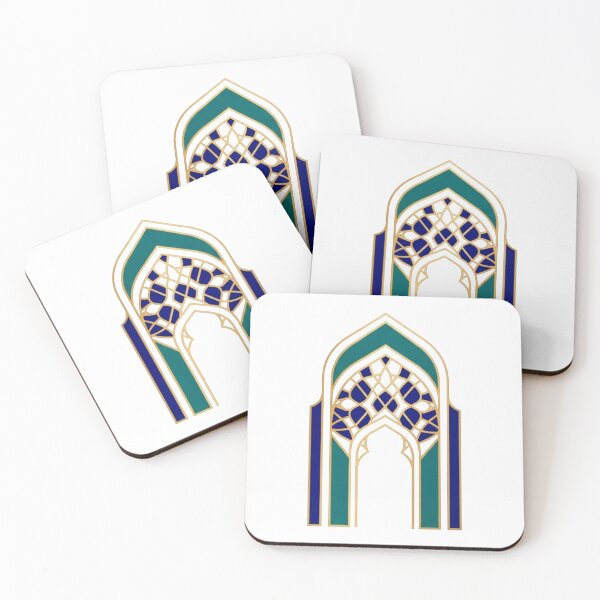 Item preview, Luxury Gold Islamic Archway - Geometric Moroccan Door Vector Art designed and sold by Dzblack.