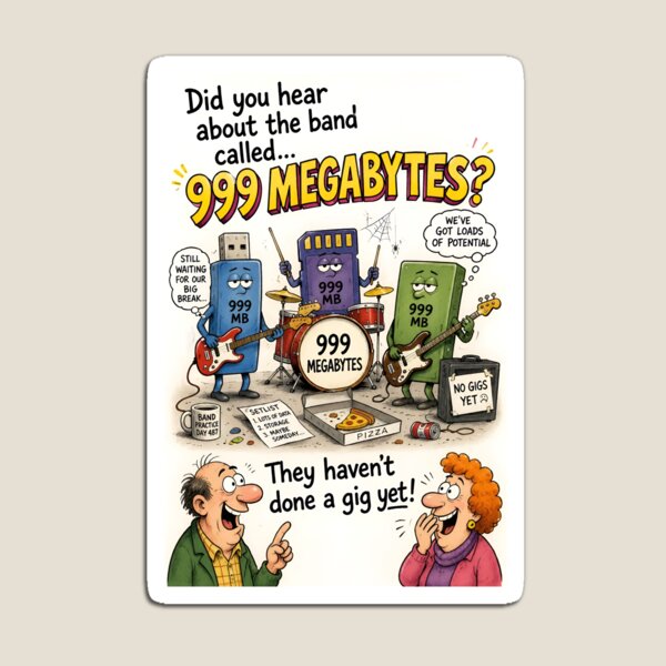 Item preview, Megabyte Band Joke designed and sold by stevepriest.
