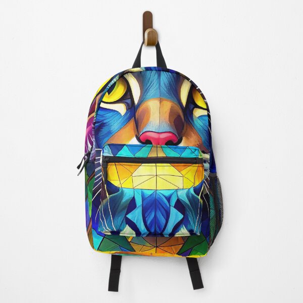 Item preview, Stained‑Glass Style Cat Portrait designed and sold by Sasas Design.