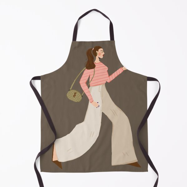 Item preview, French Chic Woman Walking Fashion Art designed and sold by WenjuanArt.