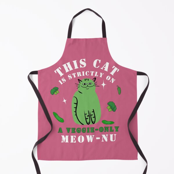 Item preview, Veggie Only Meow Nu Cat designed and sold by TheBeeKindSpace.