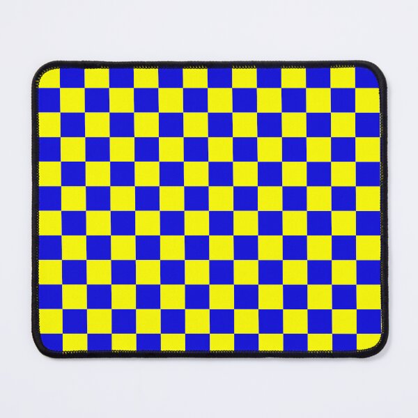 Item preview, Blue and Yellow Chequered Pattern designed and sold by Jeallan Designs.