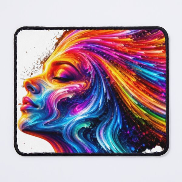 Item preview, Vibrant Rainbow Splash Portrait of Abstract Woman designed and sold by DKSH1234.
