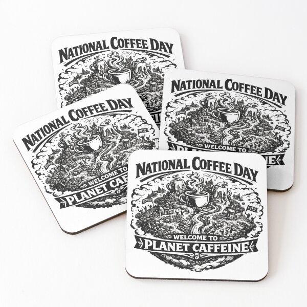 Item preview, Welcome to Planet Caffeine National Coffee Day Sci-Fi designed and sold by irfanshikh.