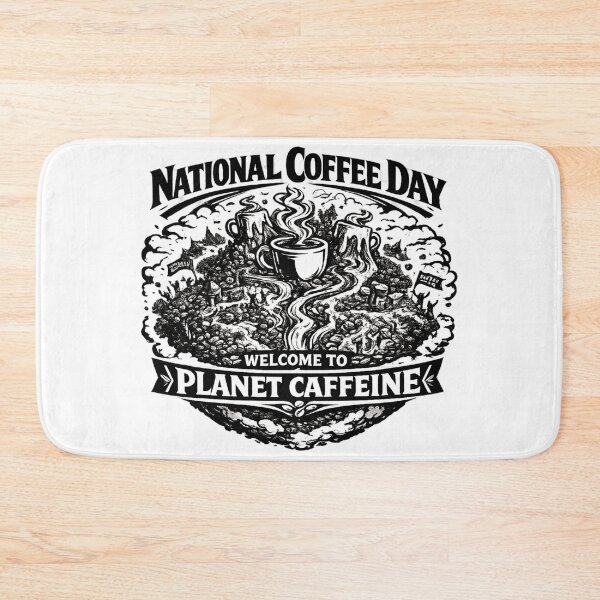 Item preview, Welcome to Planet Caffeine National Coffee Day Sci-Fi designed and sold by irfanshikh.